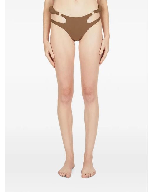 Entire studios Natural Cut-Out Padded-Strap Bikini Bottoms