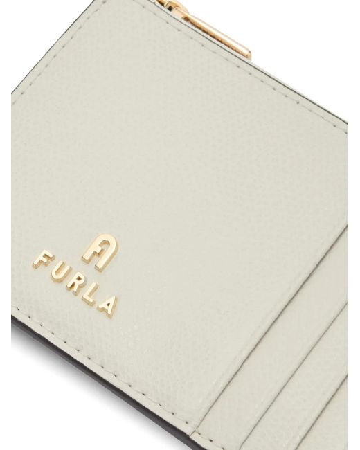 Furla Natural Camelia Printed Zip Wallet