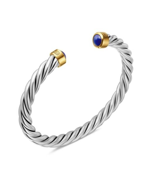 David Yurman White Cable Cuff Bracelet for men