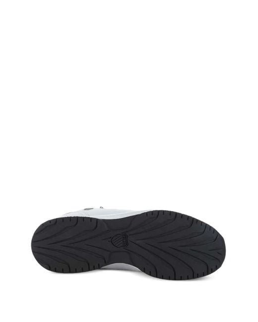 K-swiss White Leather Lace-Up Trainers for men