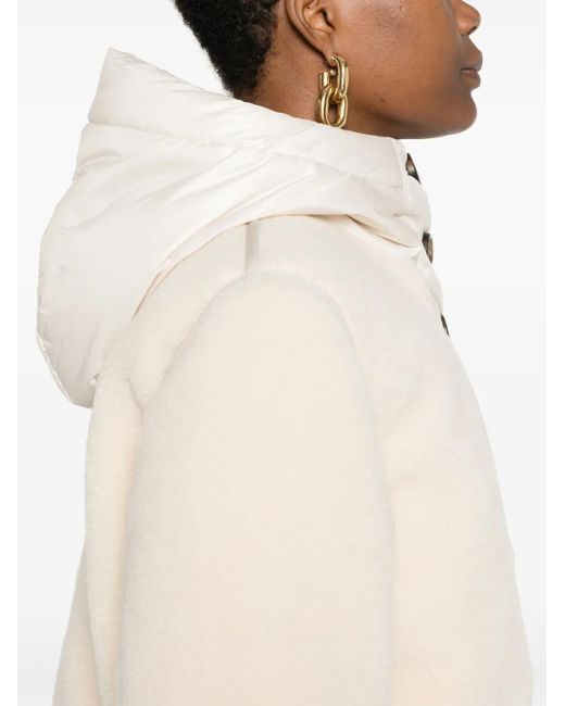 Woolrich Natural Fleece Wool Parka Coat