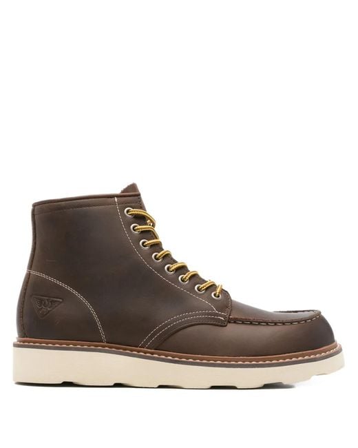 Docksteps Schnürstiefel Aus Leder in Brown für Herren