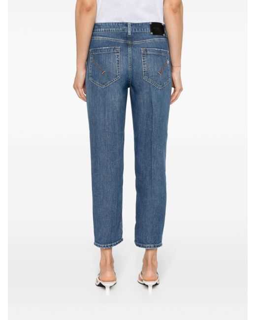 Dondup Blue Koons Mid-rise Cropped Jeans