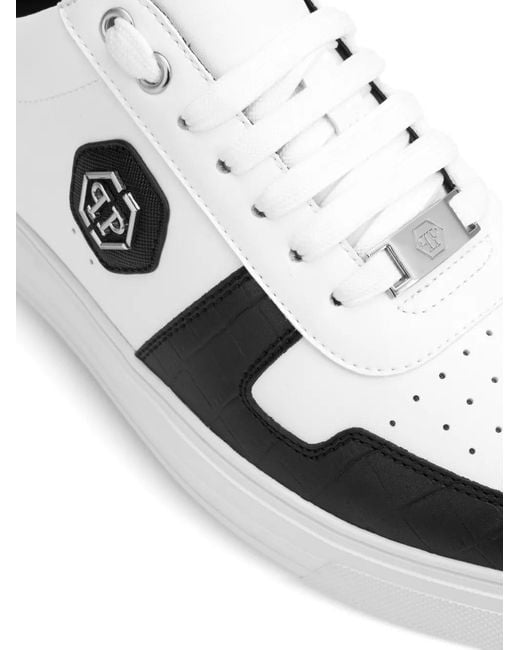 Philipp Plein Metallic T-Rex Logo-Plaque Sneakers