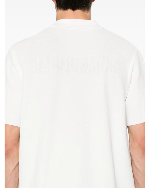 Jacquemus White Polo 'Maille' for men