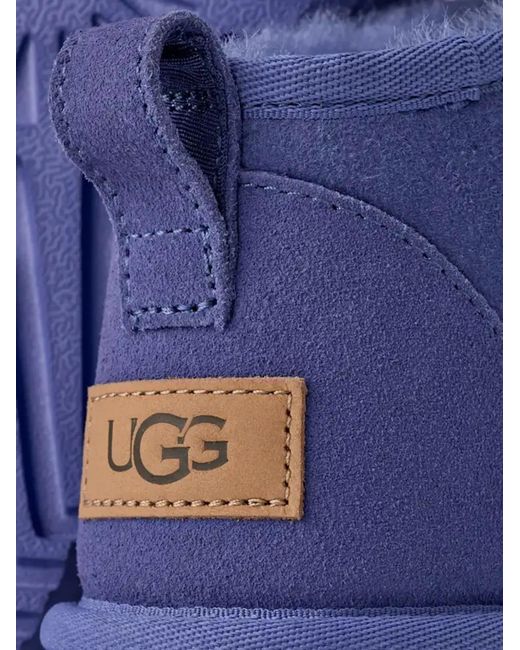 Ugg Blue Classic Ultra Mini Pull-Tab Boots