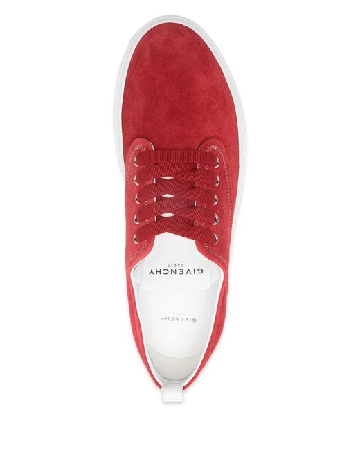 Givenchy Red Suede Sneakers for men