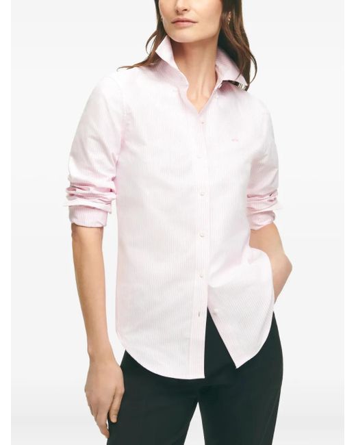 Camicia A Righe di Brooks Brothers in White