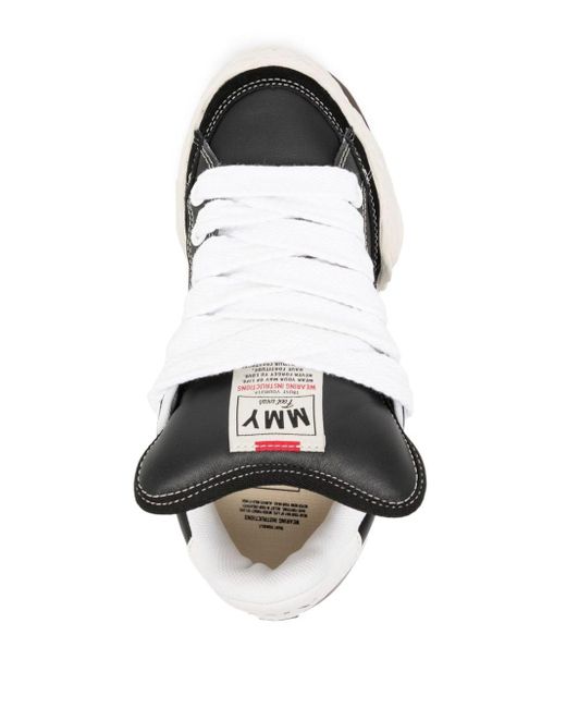 Maison Mihara Yasuhiro White Herbie Puffer Leather Sneakers for men