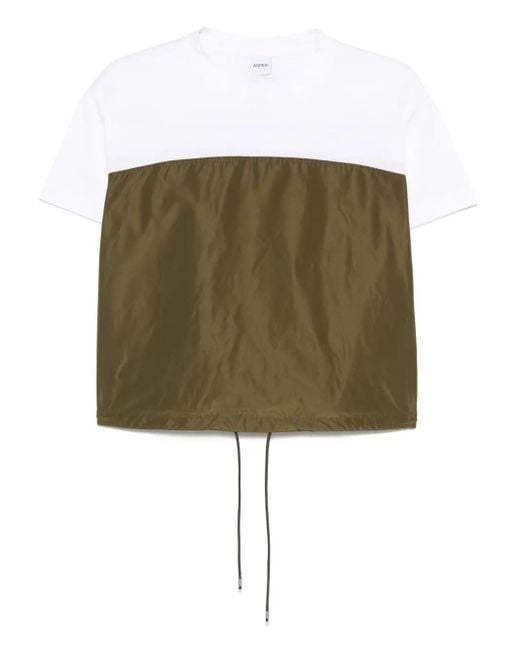 Aspesi Green Colour-Block T-Shirt