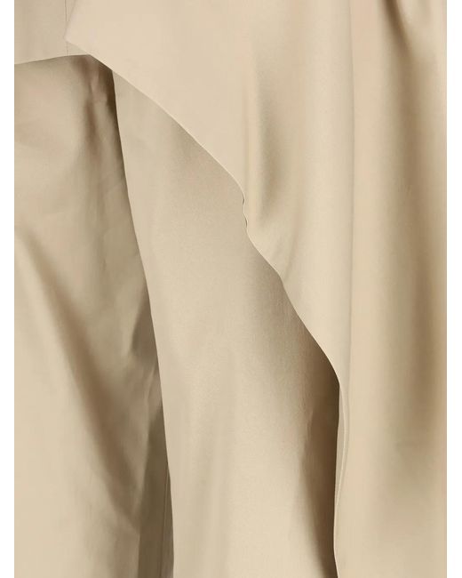 Loewe White Draped-Panel Trousers