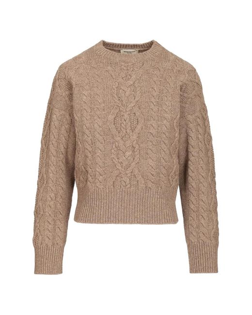 Weekend by Maxmara Natural Cable-Knit Crew-Neck Sweater