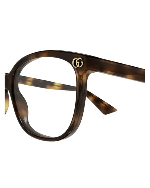 Gucci Brown Square-Frame Glasses