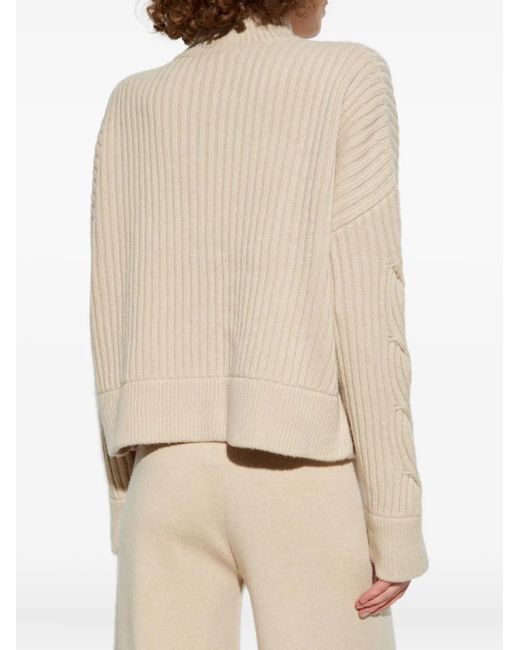Max Mara ケーブルニット カーディガン White