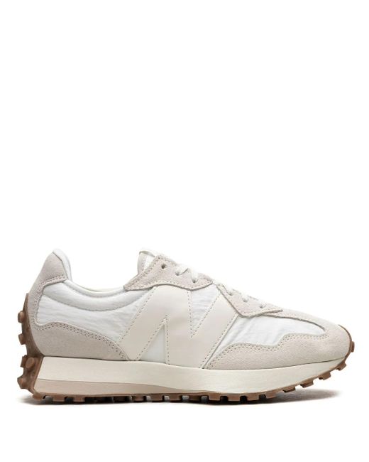 New Balance White 327 Gum" Sneakers