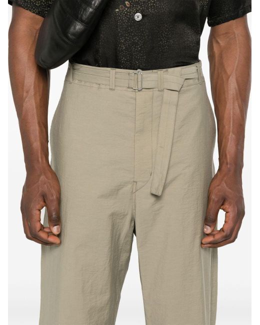Pantalon fuselé à taille ceinturée Lemaire pour homme en coloris Natural
