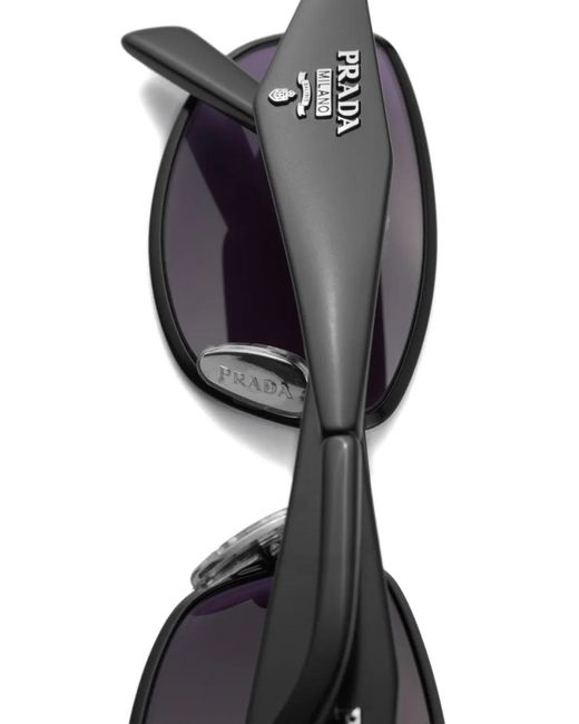 Prada Purple Sunglasses With Prada Logo