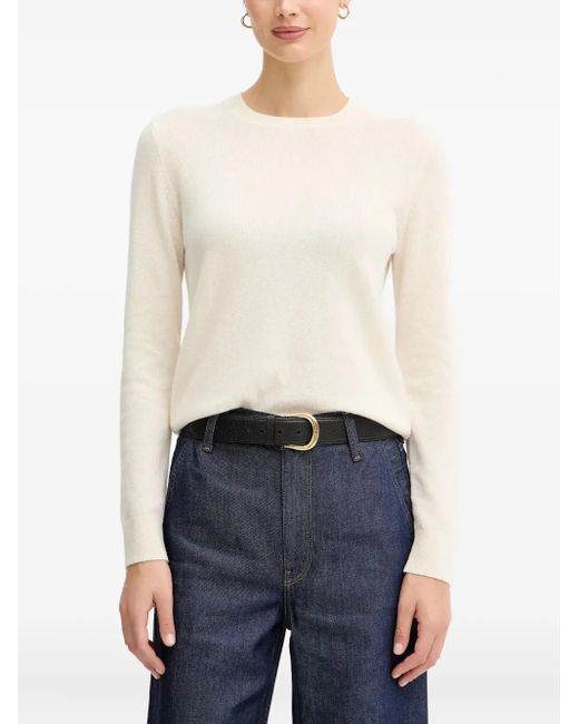 Benetton Trui Met Ronde Hals in het White