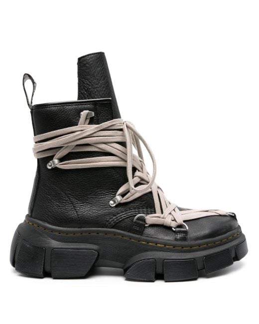 Dr. Martens Black X Rick Owens 1460 Platform Boots for men