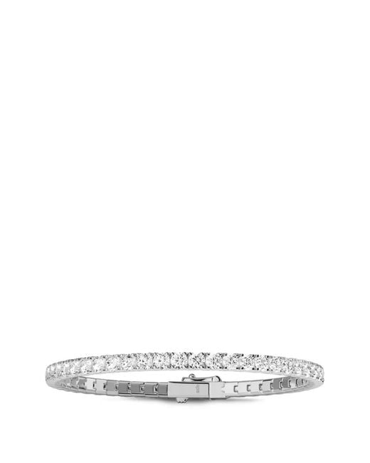 Apm Monaco White Crystal-Embellished Tennis Bracelet