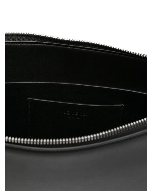 Bolso de mano con logo estampado Alexander McQueen de hombre de color Black