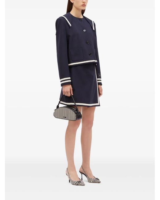 MSGM Metallic Striped Tote Bag