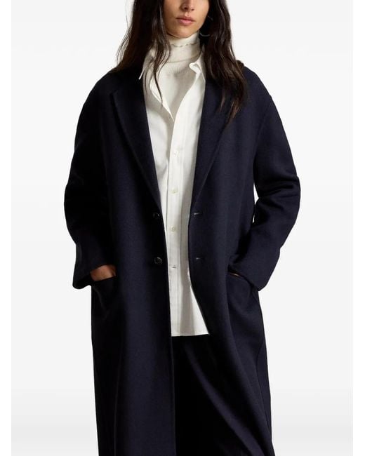 Polo Ralph Lauren Blue Single-Breasted Coat
