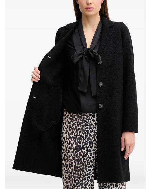 Ouí Black Button Coat
