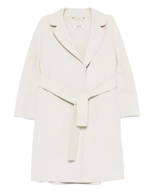 Max Mara Trenchcoat Met Ceintuur in het White