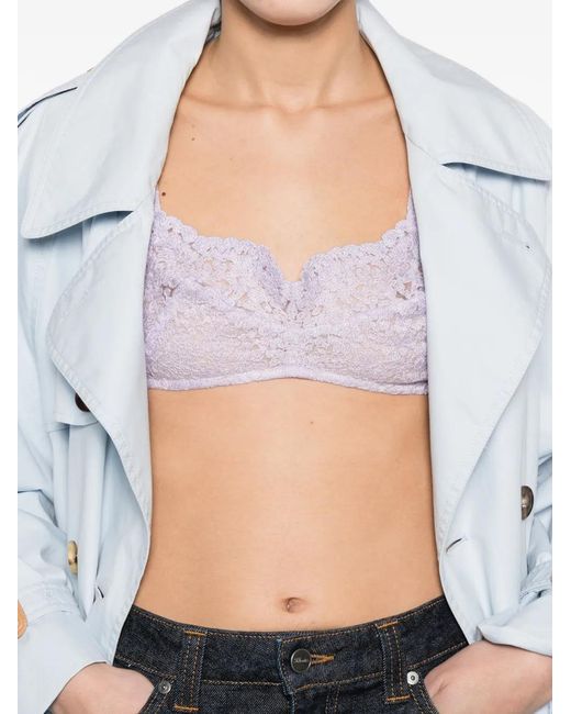 Ermanno Scervino White Embroidered Cropped Top