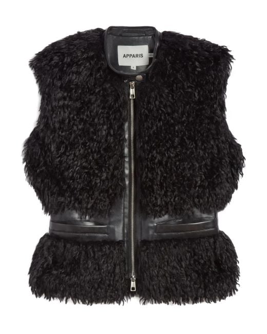 Apparis Black Cleo Zip Vest