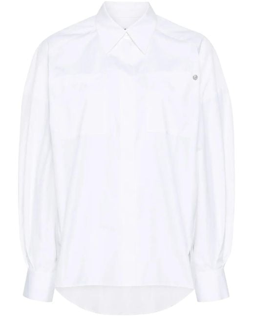 A.P.C. White Warvol Poplin Shirt