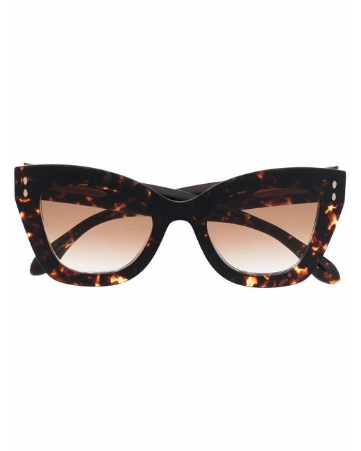 Isabel Marant Brown Tortoise-Shell Effect Sunglasses