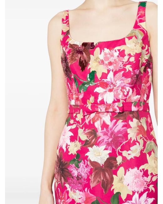 Vestido de fiesta Lana con estampado floral Sachin & Babi de color Pink