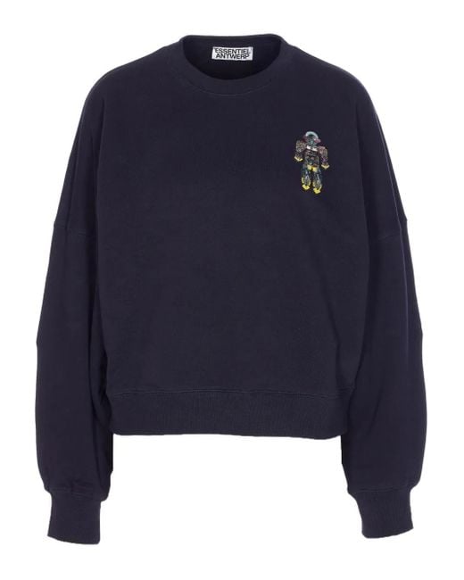 Essentiel Antwerp ビーズロボット スウェットシャツ Blue