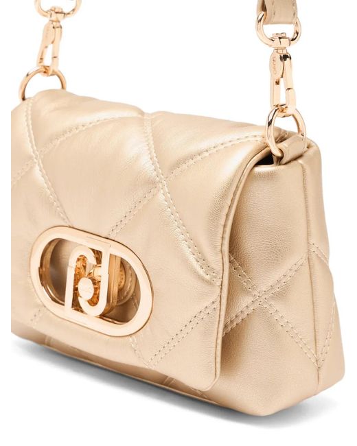 Liu Jo Metallic Small Quilted Lapuffy Bag