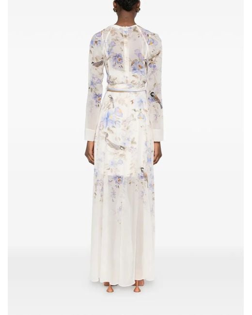 Zimmermann White "Luna Sheath" Long Dress