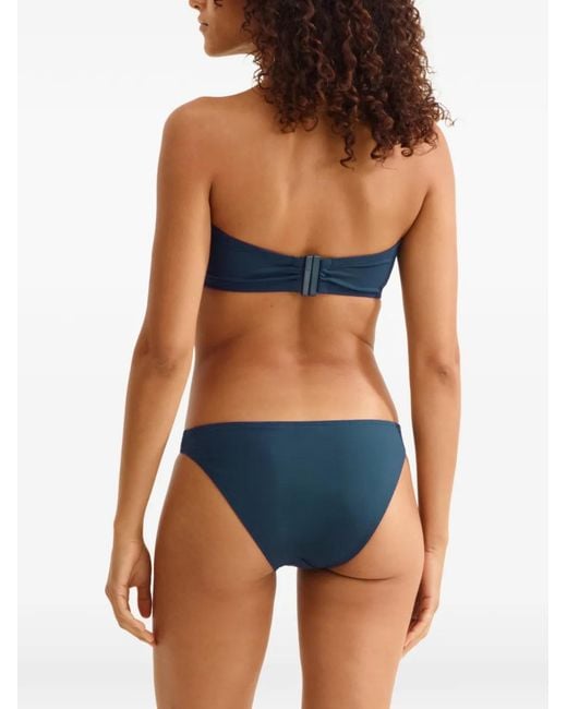 Eres Blue Show Ruched Bikini Top
