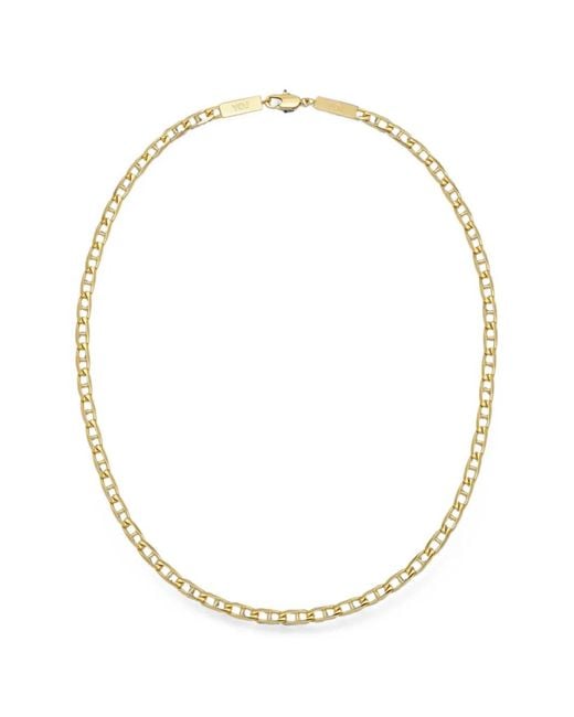 Yoj White Figaro-Cut Chain Necklace