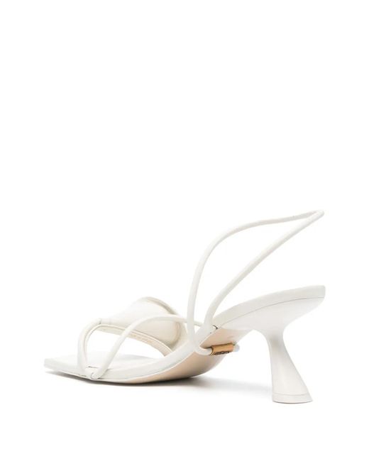 Cult Gaia Women's White 80Mm Ria Spiral Strap Sandals