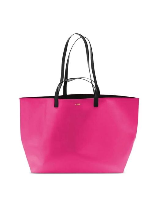 CAHU Pink Medium Permanente Collection Tote Bag