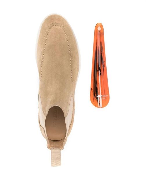 Scarosso Natural Eugenia Chelsea Boots