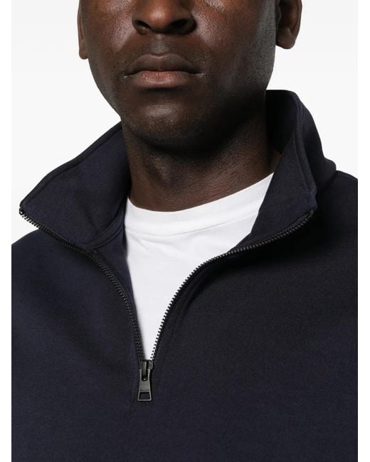 Gant Blue Quarter-Zip Sweater for men