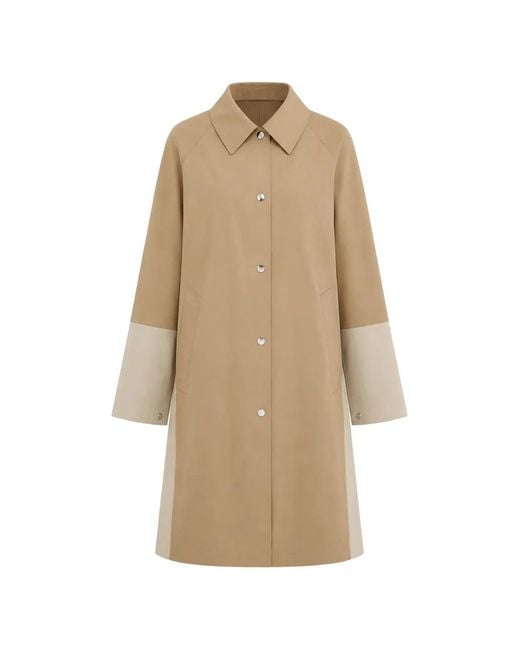 OOF WEAR Natural 1400 York Colour-Block Panelled Coat
