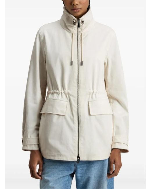 Woolrich White Cinched-Waist Jacket