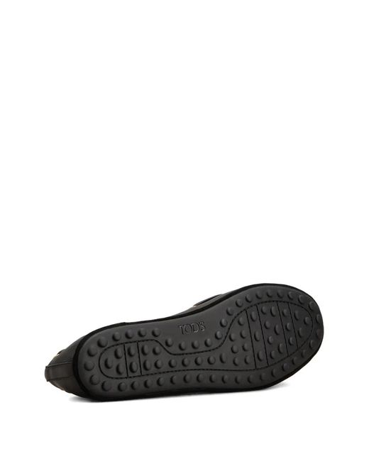Tod's Black Lambskin Goat Shoes