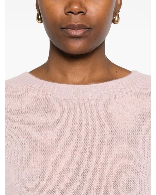Bompard Pink Round-Neck Sweater