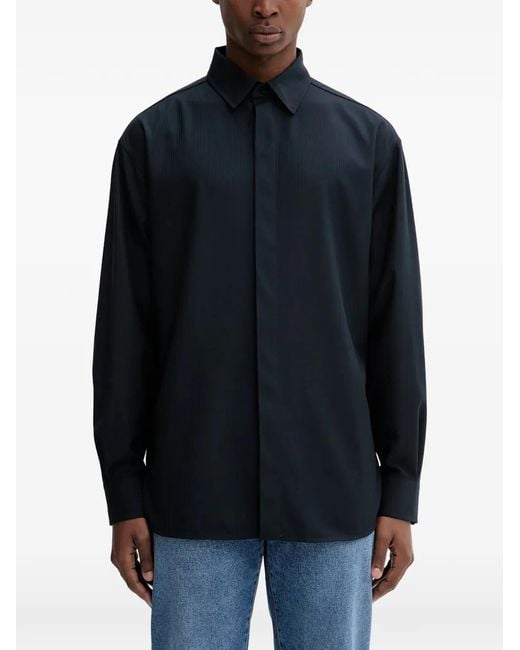 Iceberg Blue Textured Collared Shirt for men
