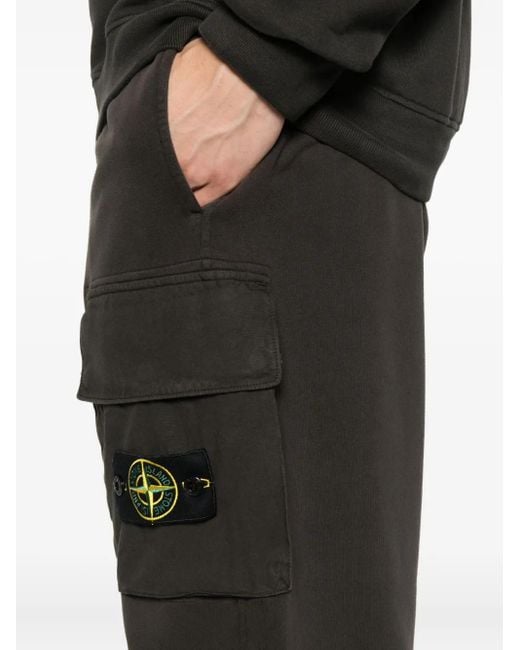 Stone Island Jogginghose mit aufgesetzten Taschen in Black für Herren