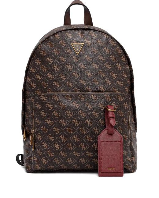 メンズ Guess モノグラム バックパック Brown
